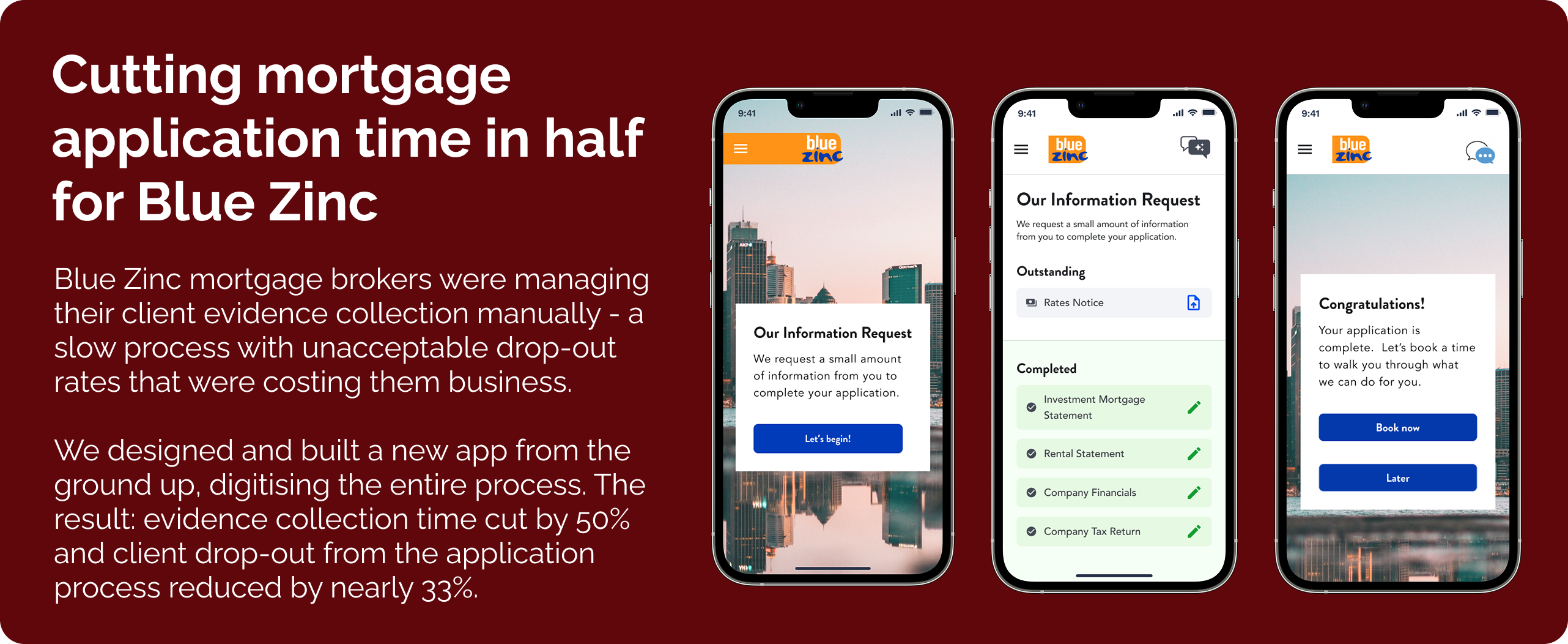 Blue Zinc Mortgage — bespoke mortgage broker website